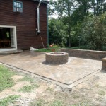 Burrillville Rhode Island Patio, Wall and Firepit