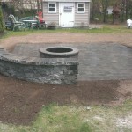 Patio, Firepit & Wall
